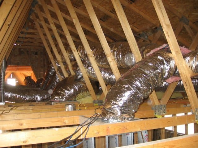 Installing HVAC Ductwork